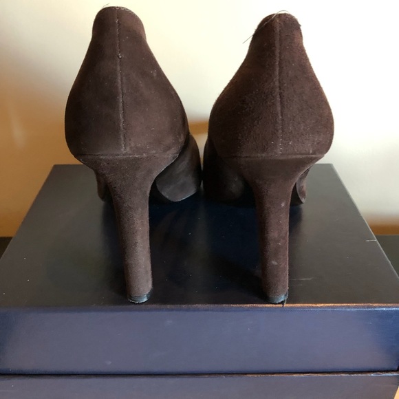 YSL Brown Suede Pumps - Picture 3 of 5
